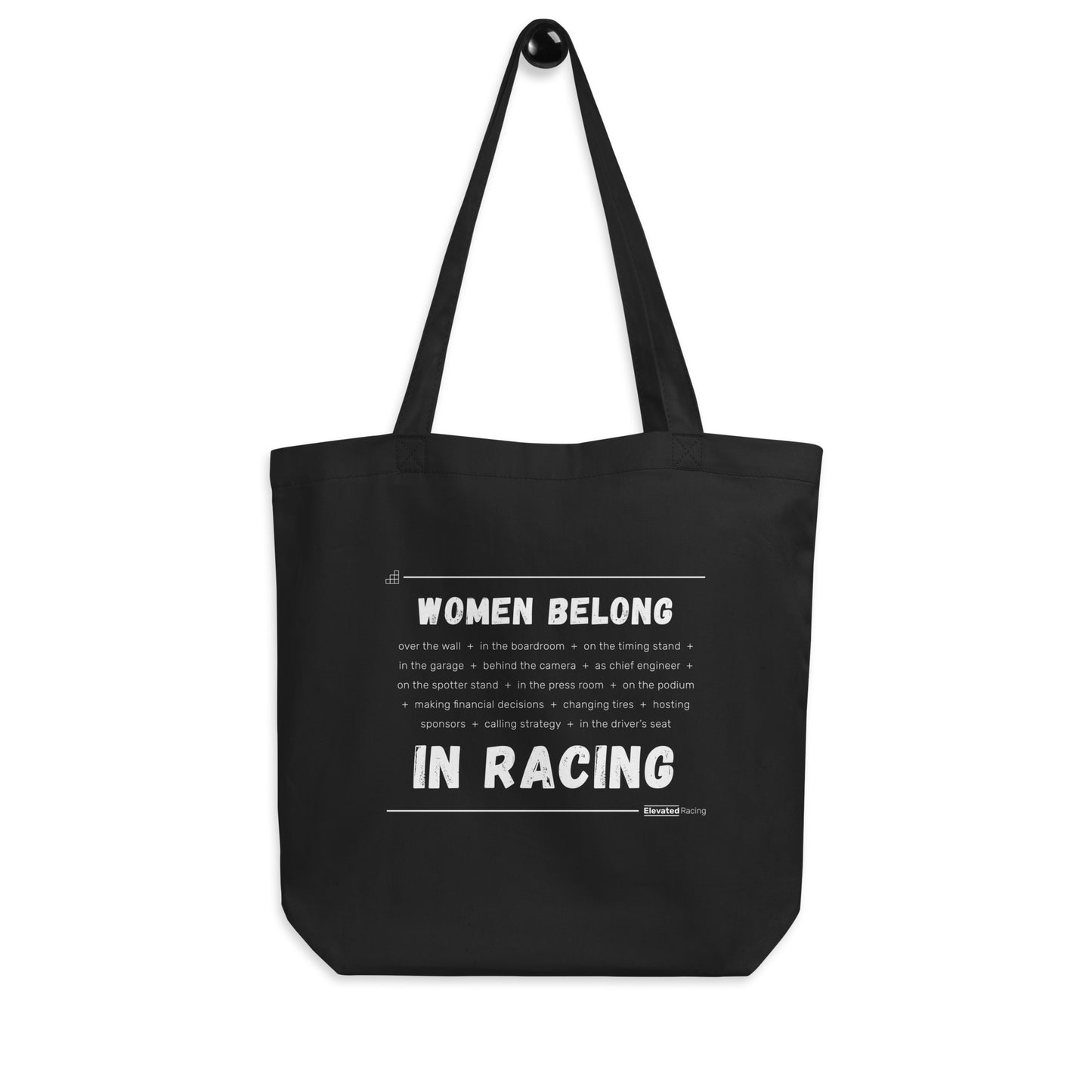 Women Belong In Racing Eco Tote Bag