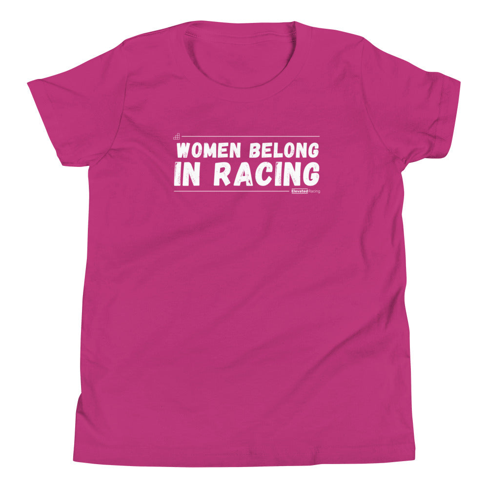 Women Belong In Racing Youth T-shirt