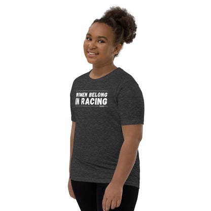 Women Belong In Racing Youth T-shirt