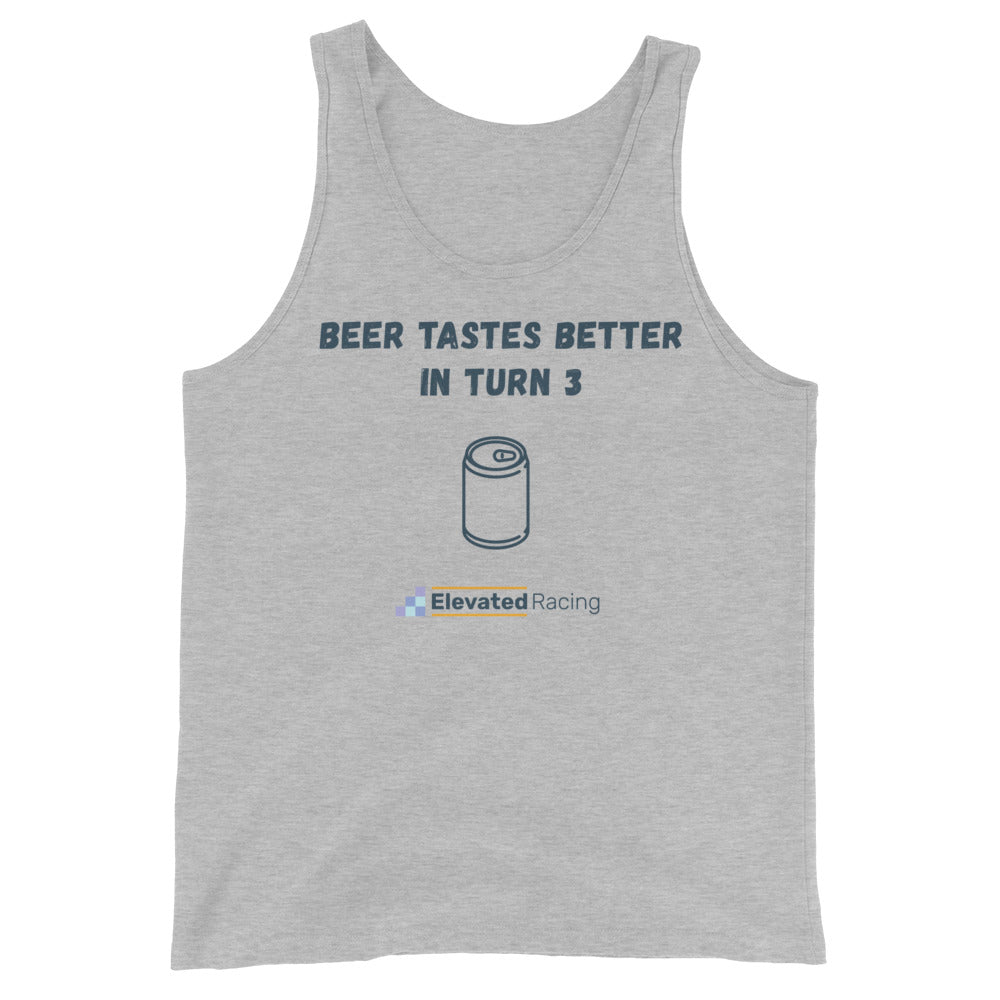 Beer Tastes Better In Turn 3 Men's Tank Top