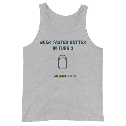 Beer Tastes Better In Turn 3 Men's Tank Top