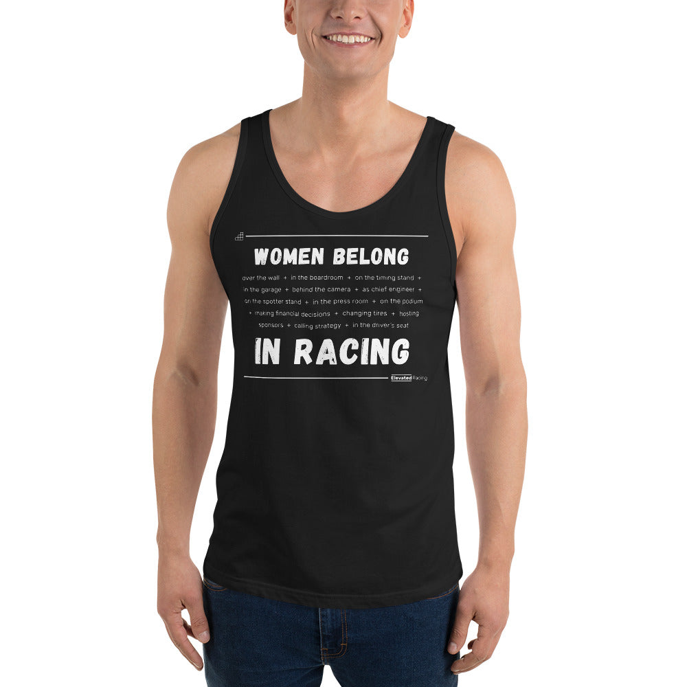 Women Belong In Racing Men's Tank Top