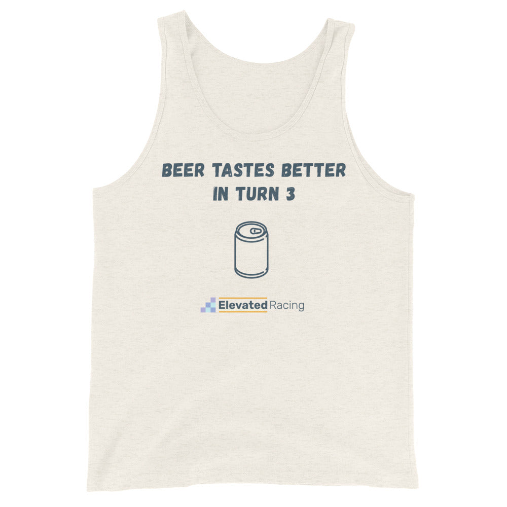 Beer Tastes Better In Turn 3 Men's Tank Top