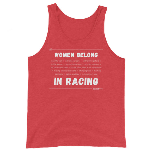 Women Belong In Racing Men's Tank Top