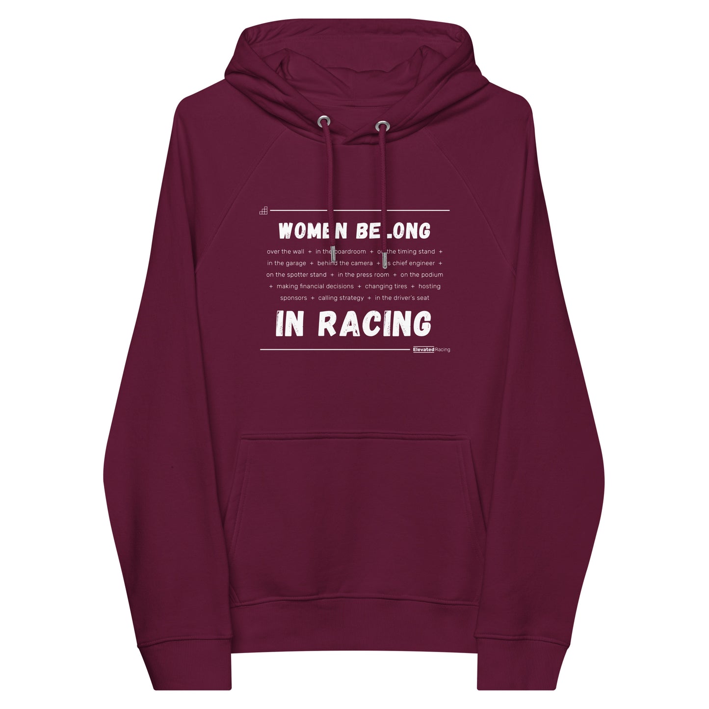 Women Belong In Racing Hoodie