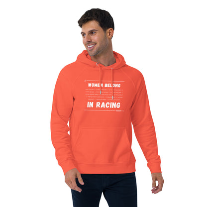 Women Belong In Racing Hoodie