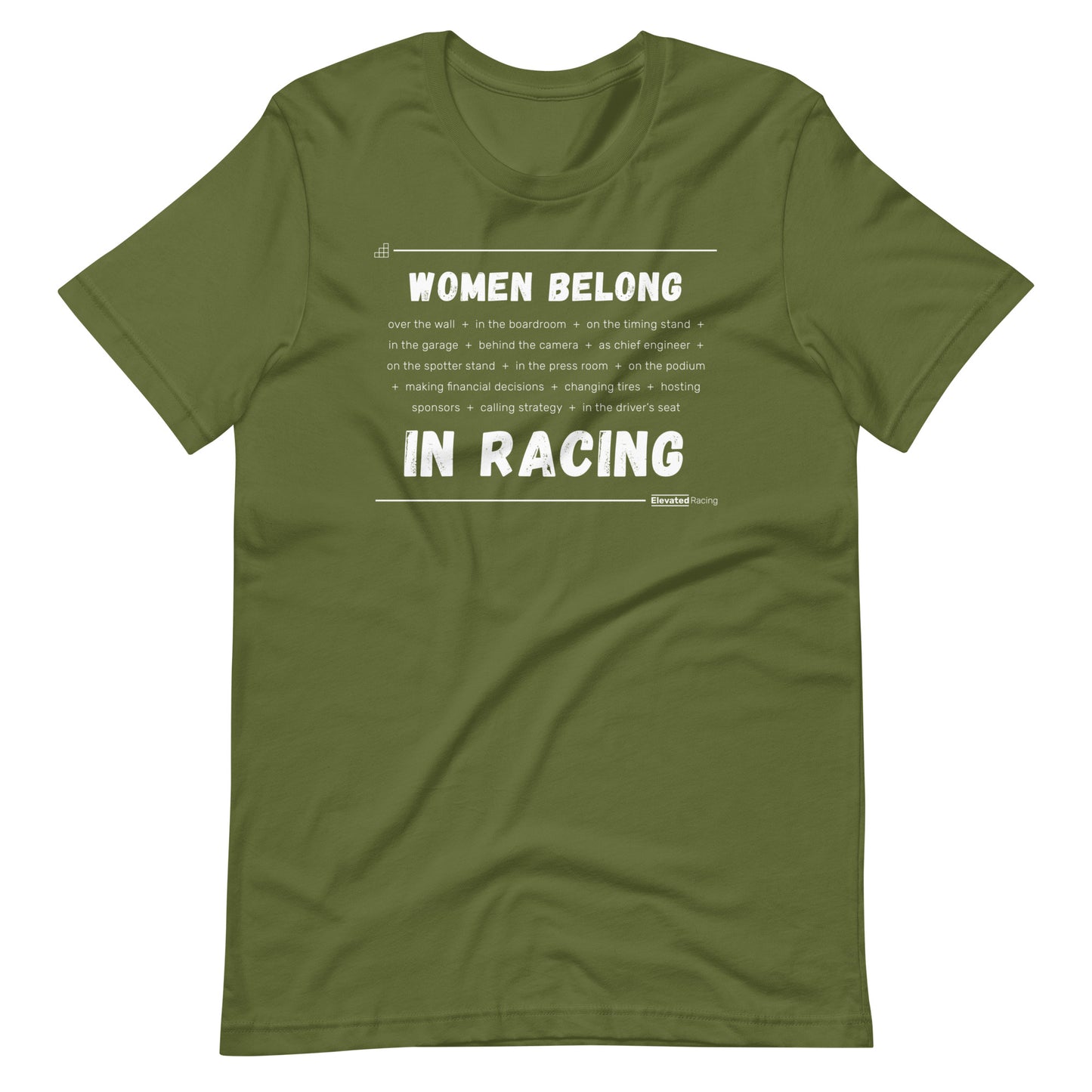 Women Belong In Racing T-shirt